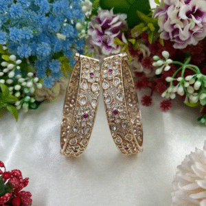 Diksha Moissanite Kundan Bangles
